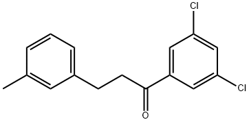 3',5'-DICHLORO-3-(3-METHYLPHENYL)PROPIOPHENONE Structural