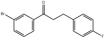 3'-BROMO-3-(4-FLUOROPHENYL)PROPIOPHENONE Structural