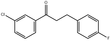 3'-CHLORO-3-(4-FLUOROPHENYL)PROPIOPHENONE Structural