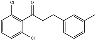 2',6'-DICHLORO-3-(3-METHYLPHENYL)PROPIOPHENONE Structural