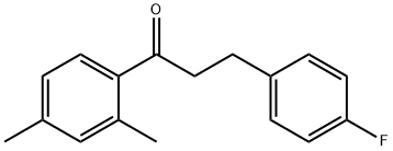 2',4'-DIMETHYL-3-(4-FLUOROPHENYL)PROPIOPHENONE Structural