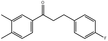 3',4'-DIMETHYL-3-(4-FLUOROPHENYL)PROPIOPHENONE Structural