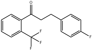 3-(4-FLUOROPHENYL)-2'-TRIFLUOROMETHYLPROPIOPHENONE Structural