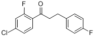 4'-CHLORO-2'-FLUORO-3-(4-FLUOROPHENYL)PROPIOPHENONE Structural