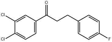 3',4'-DICHLORO-3-(4-FLUOROPHENYL)PROPIOPHENONE Structural