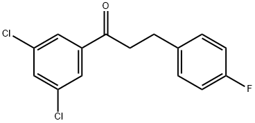 3',5'-DICHLORO-3-(4-FLUOROPHENYL)PROPIOPHENONE Structural