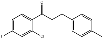 2'-CHLORO-4'-FLUORO-3-(4-METHYLPHENYL)PROPIOPHENONE Structural