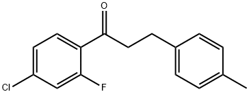 4'-CHLORO-2'-FLUORO-3-(4-METHYLPHENYL)PROPIOPHENONE Structural