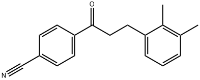 4'-CYANO-3-(2,3-DIMETHYLPHENYL)PROPIOPHENONE Structural