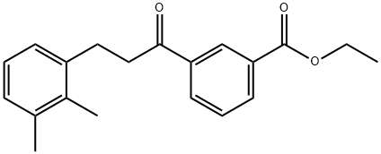 3'-CARBOETHOXY-3-(2,3-DIMETHYLPHENYL)PROPIOPHENONE Structural