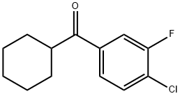 4-CHLORO-3-FLUOROPHENYL CYCLOHEXYL KETONE Structural