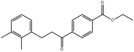 4'-CARBOETHOXY-3-(2,3-DIMETHYLPHENYL)PROPIOPHENONE Structural