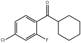 4-CHLORO-2-FLUOROPHENYL CYCLOHEXYL KETONE Structural