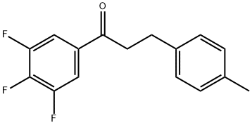 3-(4-METHYLPHENYL)-3',4',5'-TRIFLUOROPROPIOPHENONE Structural