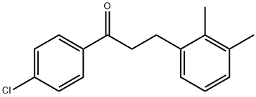 4'-CHLORO-3-(2,3-DIMETHYLPHENYL)PROPIOPHENONE Structural