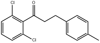 2',6'-DICHLORO-3-(4-METHYLPHENYL)PROPIOPHENONE Structural