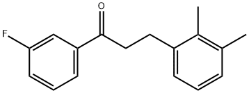 3-(2,3-DIMETHYLPHENYL)-3'-FLUOROPROPIOPHENONE Structural