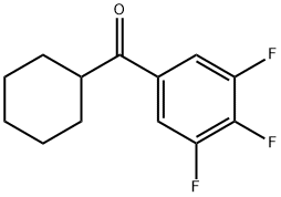 CYCLOHEXYL 3,4,5-TRIFLUOROPHENYL KETONE Structural