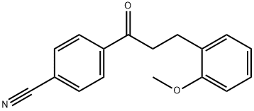 4'-CYANO-3-(2-METHOXYPHENYL)PROPIOPHENONE Structural