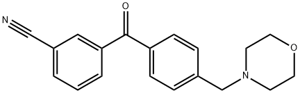 3-CYANO-4'-MORPHOLINOMETHYL BENZOPHENONE Structural