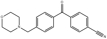 4-CYANO-4'-MORPHOLINOMETHYL BENZOPHENONE Structural