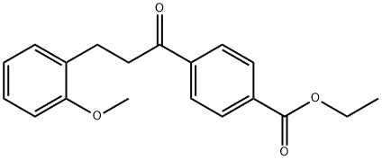 4'-CARBOETHOXY-3-(2-METHOXYPHENYL)PROPIOPHENONE Structural