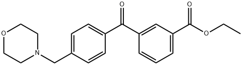 3-CARBOETHOXY-4'-MORPHOLINOMETHYL BENZOPHENONE Structural