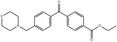 4-CARBOETHOXY-4'-MORPHOLINOMETHYL BENZOPHENONE Structural