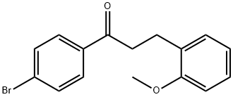 4'-BROMO-3-(2-METHOXYPHENYL)PROPIOPHENONE Structural