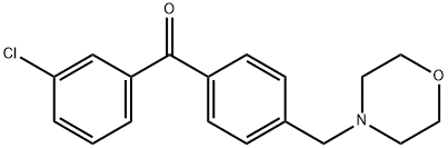 3-CHLORO-4'-MORPHOLINOMETHYL BENZOPHENONE Structural