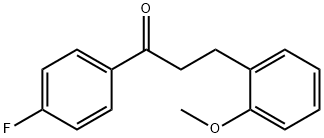 4'-FLUORO-3-(2-METHOXYPHENYL)PROPIOPHENONE Structural