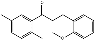 2',5'-DIMETHYL-3-(2-METHOXYPHENYL)PROPIOPHENONE Structural