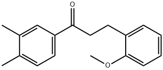 3',4'-DIMETHYL-3-(2-METHOXYPHENYL)PROPIOPHENONE Structural