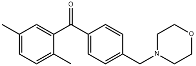 2,5-DIMETHYL-4'-MORPHOLINOMETHYL BENZOPHENONE Structural