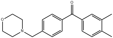 3,4-DIMETHYL-4'-MORPHOLINOMETHYL BENZOPHENONE Structural