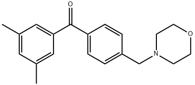 3,5-DIMETHYL-4'-MORPHOLINOMETHYL BENZOPHENONE Structural