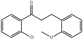 2'-CHLORO-3-(2-METHOXYPHENYL)PROPIOPHENONE Structural