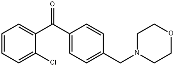 2-CHLORO-4'-MORPHOLINOMETHYL BENZOPHENONE Structural