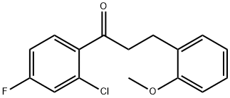 2'-CHLORO-4'-FLUORO-3-(2-METHOXYPHENYL)PROPIOPHENONE Structural