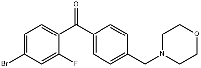 4-BROMO-2-FLUORO-4'-MORPHOLINOMETHYL BENZOPHENONE