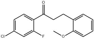 4'-CHLORO-2'-FLUORO-3-(2-METHOXYPHENYL)PROPIOPHENONE Structural