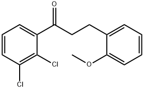 2',3'-DICHLORO-3-(2-METHOXYPHENYL)PROPIOPHENONE Structural