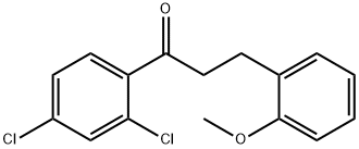 2',4'-DICHLORO-3-(2-METHOXYPHENYL)PROPIOPHENONE Structural