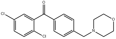 2,5-DICHLORO-4'-MORPHOLINOMETHYL BENZOPHENONE Structural