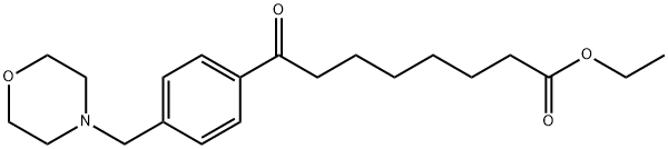ETHYL 8-[4-(MORPHOLINOMETHYL)PHENYL]-8-OXOOCTANOATE Structural