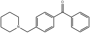 4-(PIPERIDINOMETHYL)BENZOPHENONE Structural