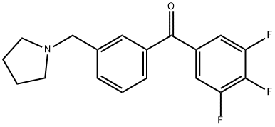 3'-PYRROLIDINOMETHYL-3,4,5-TRIFLUOROBENZOPHENONE