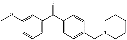 3-METHOXY-4'-PIPERIDINOMETHYL BENZOPHENONE Structural