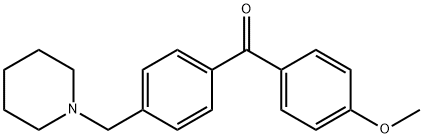 4-METHOXY-4'-PIPERIDINOMETHYL BENZOPHENONE Structural