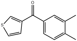 3-(3,4-DIMETHYLBENZOYL)THIOPHENE Structural